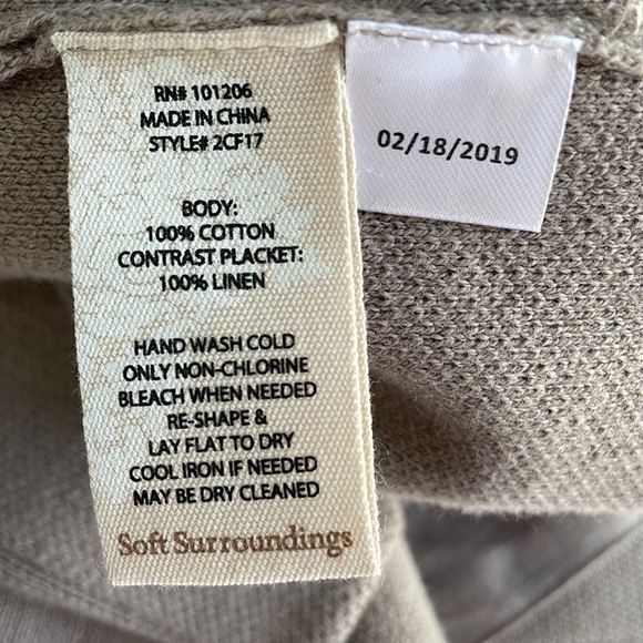 Soft Surroundings Open Long Hooded Cardigan - Picture 6 of 6